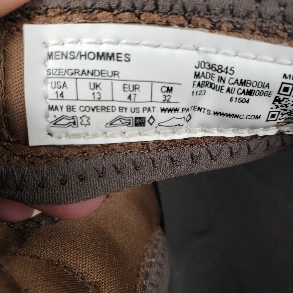 Merrell Hiking Sport Sandal Huntington Brown Leather Men's 14 J036845